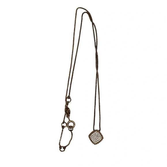 LINKS OF LONDON 18K Rose Gold Vermeil Pure Square  Necklace NIB - Picture 2 of 11